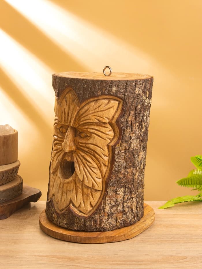 Скворечник подвесной «Старец» дерево Джампинис 20×20×27 см, дерево джампинис