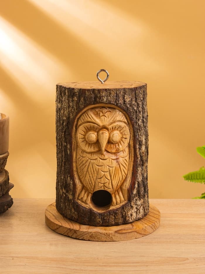 Скворечник «Сова», 14×14×22 см, дерево джампинис