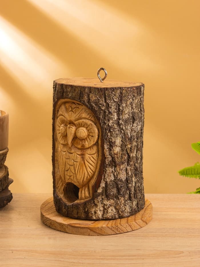 Скворечник «Сова», 14×14×22 см, дерево джампинис