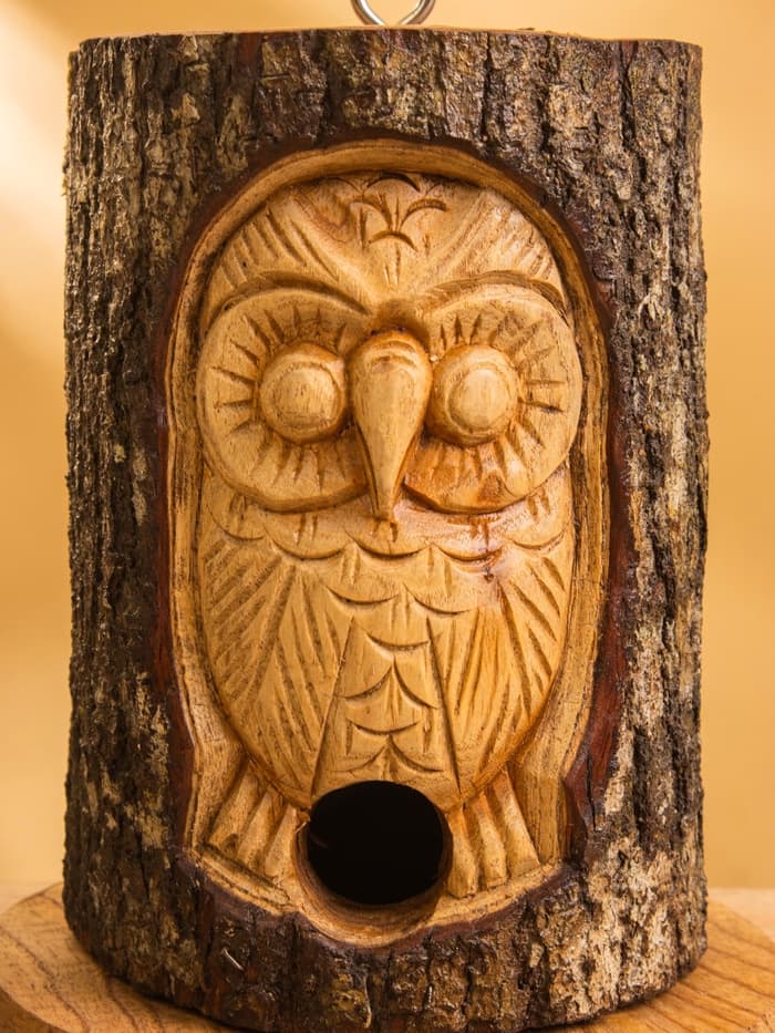 Скворечник «Сова», 14×14×22 см, дерево джампинис