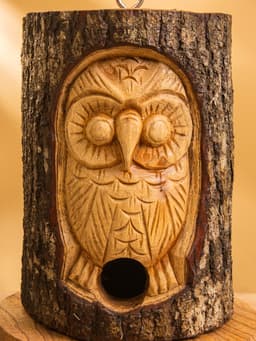Скворечник «Сова», 14×14×22 см, дерево джампинис