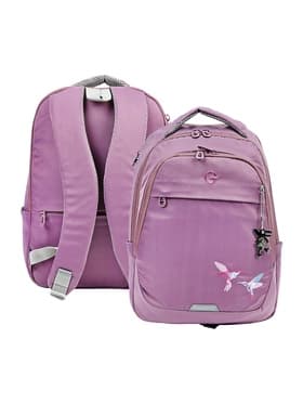 Рюкзак молодежный, эргономичная спинка, Grizzly 540, 40×29×20, отделение для ноутбука, фиолетовый