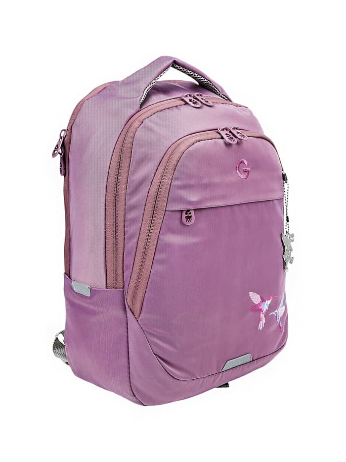 Рюкзак молодежный, эргономичная спинка, Grizzly 540, 40×29×20, отделение для ноутбука, фиолетовый