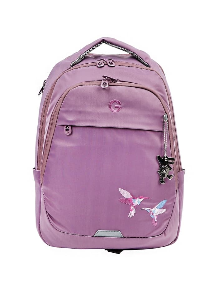 Рюкзак молодежный, эргономичная спинка, Grizzly 540, 40×29×20, отделение для ноутбука, фиолетовый