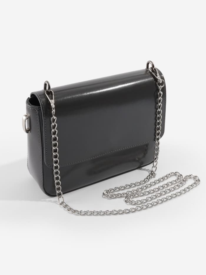 Крепления для ручек на сумку, металлические, 1.8×1.5×0.5 см, 2 шт., 4 винта, цвет чёрный никель