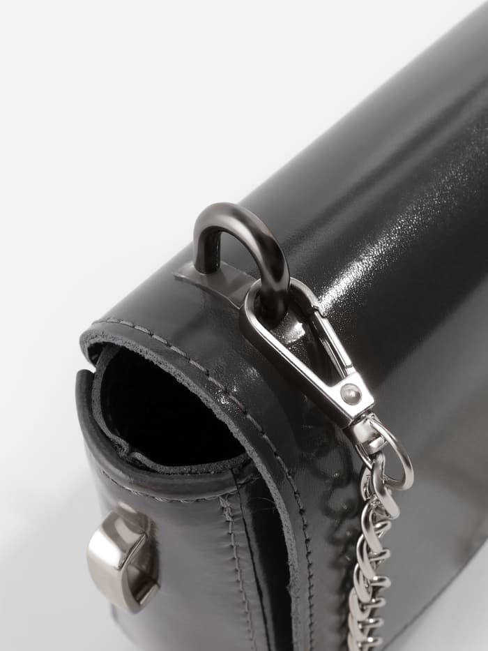 Крепления для ручек на сумку, металлические, 1.8×1.5×0.5 см, 2 шт., 4 винта, цвет чёрный никель