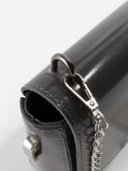 Крепления для ручек на сумку, металлические, 1.8×1.5×0.5 см, 2 шт., 4 винта, цвет чёрный никель