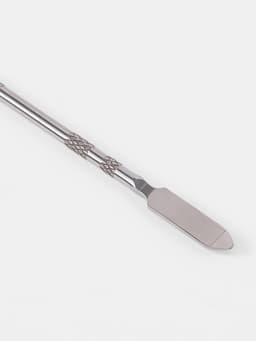 Набор для макияжа QF, 2 предмета: палитра, спатула, серебристый