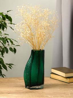 Ваза «Дженис», 25×12×8 см, стекло, зелёная