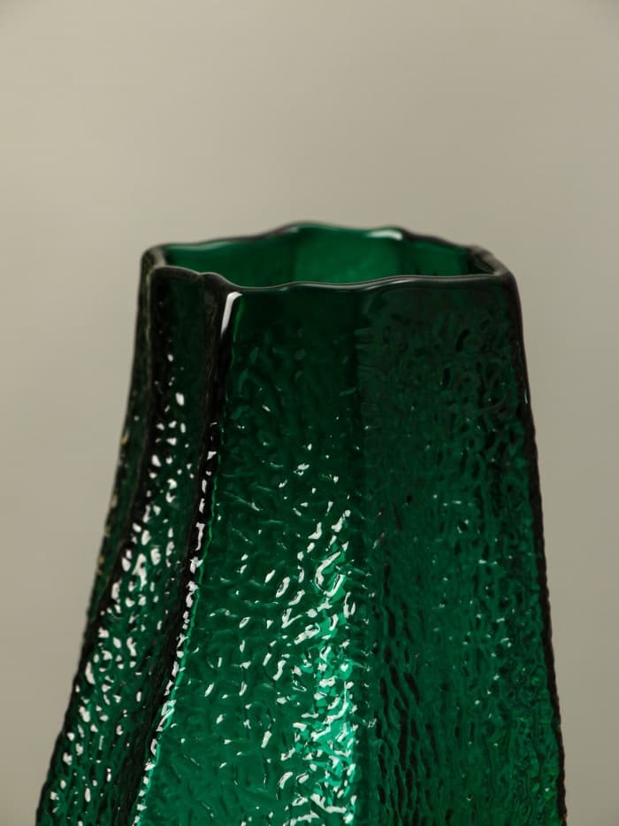 Ваза «Дженис», 25×12×8 см, стекло, зелёная