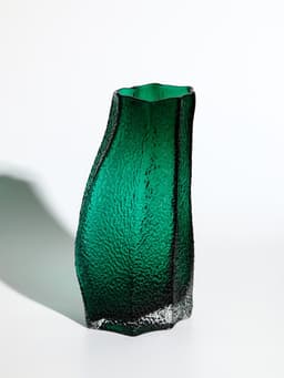 Ваза «Дженис», 25×12×8 см, стекло, зелёная