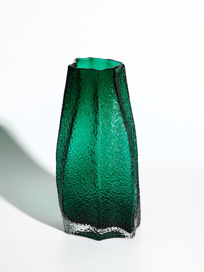 Ваза «Дженис», 25×12×8 см, стекло, зелёная
