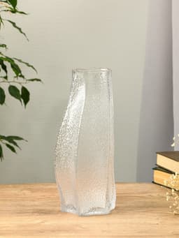 Ваза для цветов «Дженис», 30×13.5×9.5 см, стекло, прозрачная