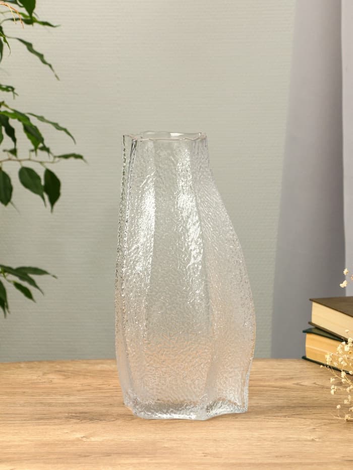 Ваза для цветов «Дженис», 30×13.5×9.5 см, стекло, прозрачная