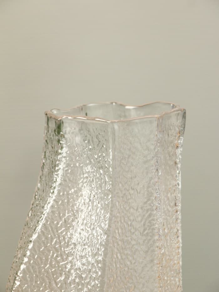 Ваза для цветов «Дженис», 30×13.5×9.5 см, стекло, прозрачная