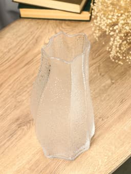 Ваза для цветов «Дженис», 30×13.5×9.5 см, стекло, прозрачная