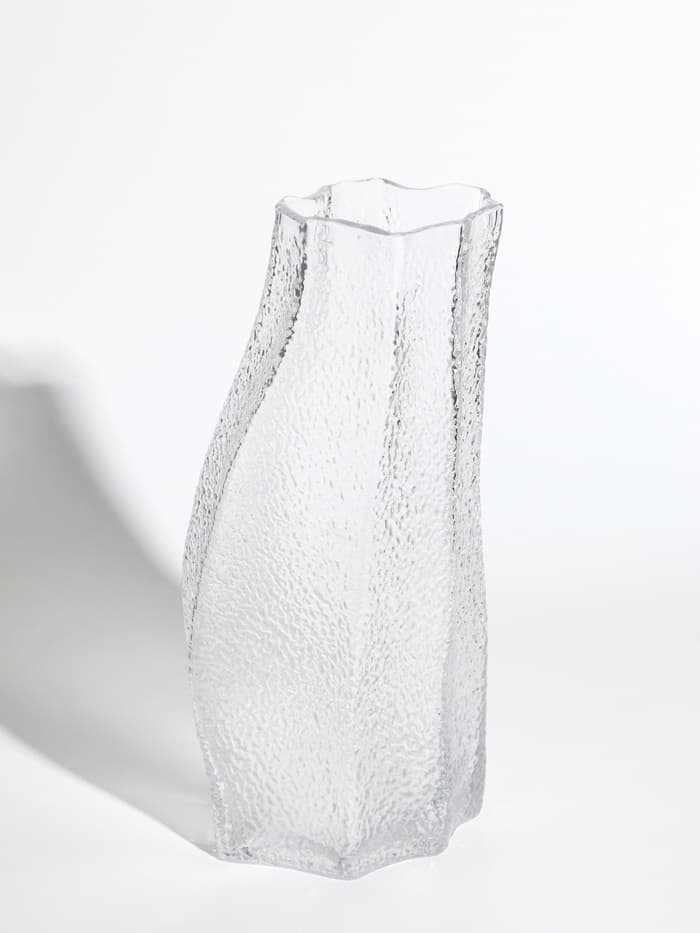 Ваза для цветов «Дженис», 30×13.5×9.5 см, стекло, прозрачная