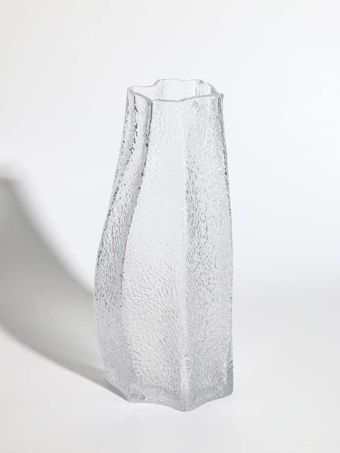 Ваза для цветов «Дженис», 30×13.5×9.5 см, стекло, прозрачная