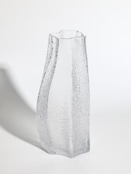 Ваза для цветов «Дженис», 30×13.5×9.5 см, стекло, прозрачная