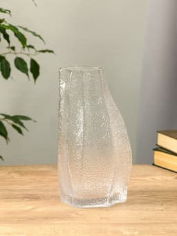 Ваза для цветов «Дженис», 25×12×8 см, стекло, прозрачная