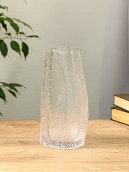 Ваза для цветов «Дженис», 25×12×8 см, стекло, прозрачная