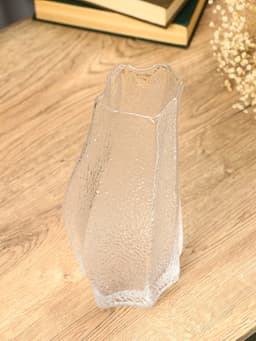 Ваза для цветов «Дженис», 25×12×8 см, стекло, прозрачная