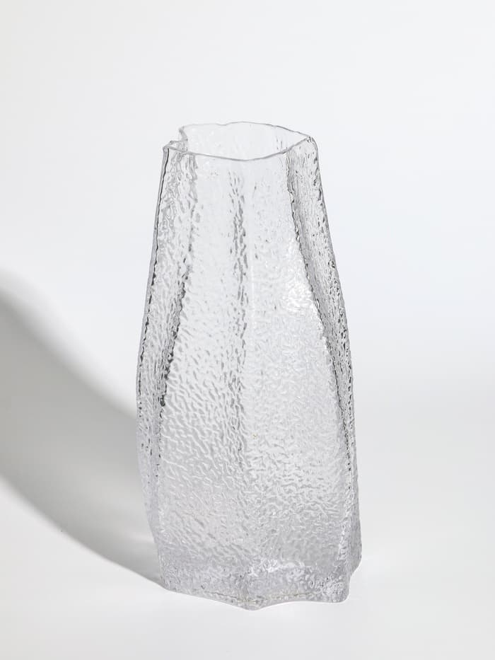 Ваза для цветов «Дженис», 25×12×8 см, стекло, прозрачная