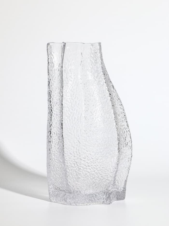 Ваза для цветов «Дженис», 25×12×8 см, стекло, прозрачная