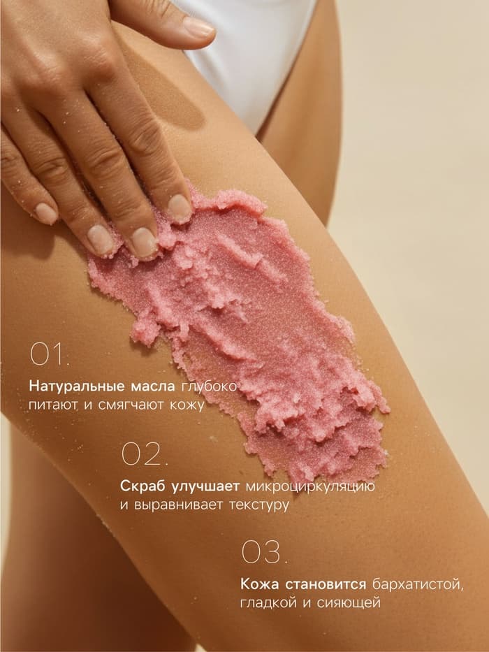 Скраб для тела соль и сахар с маслами Candy baht bar малина в шоколаде, 350 г