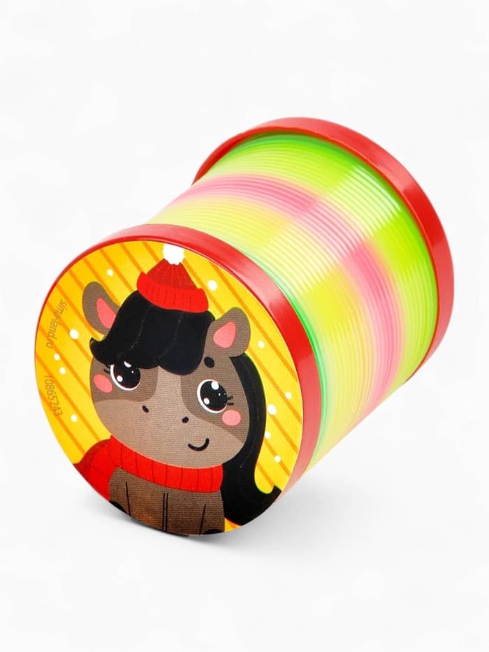 Пружинка радуга «Весёлая лошадь», d=5 см, МИКС