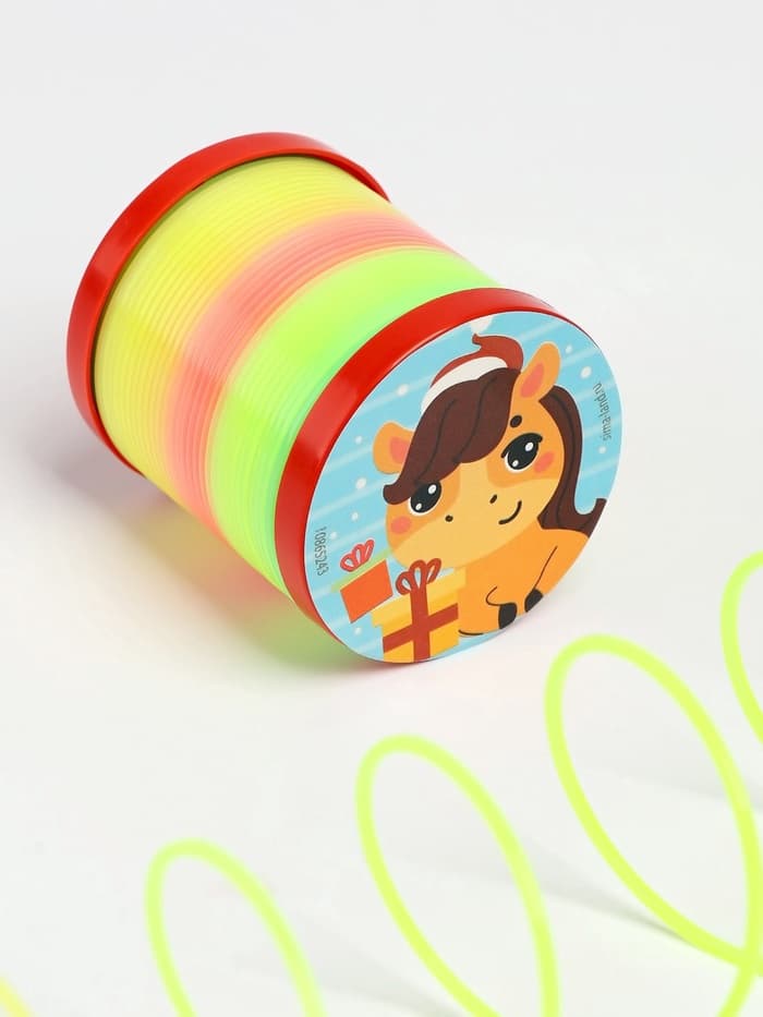 Пружинка радуга «Весёлая лошадь», d=5 см, МИКС