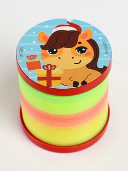 Пружинка радуга «Весёлая лошадь», d=5 см, МИКС