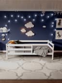 Кровать детская «Софа», с бортиками, без ящиков, 800×1600 мм, цвет белый