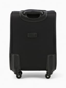 Чемодан на колёсах Royalbag маленький 46 л (S), на молнии, с увеличением, кодовый замок, 4 колеса, чёрный