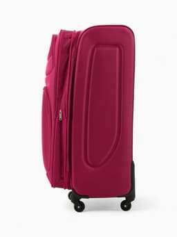 Чемодан на колёсах Royalbag большой 104 л (L), на молнии, с увеличением, кодовый замок, 4 колеса, розовый