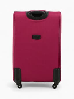 Чемодан на колёсах Royalbag большой 104 л (L), на молнии, с увеличением, кодовый замок, 4 колеса, розовый