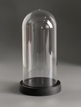 Купол-клош на подставке пластик, 10.8×10.8×21.5 см