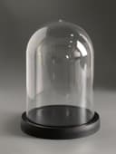 Купол-клош на подставке пластик, 14×14×19 см