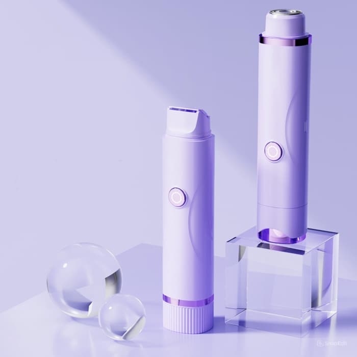 Триммер LTRI-26, женский, 2 насадки, от АКБ, сиреневый