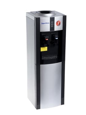 Кулер для воды AquaWork AW 16LDR, 700 Вт, нагрев, охлаждение до 12º С, 2 крана, серебристо-чёрный