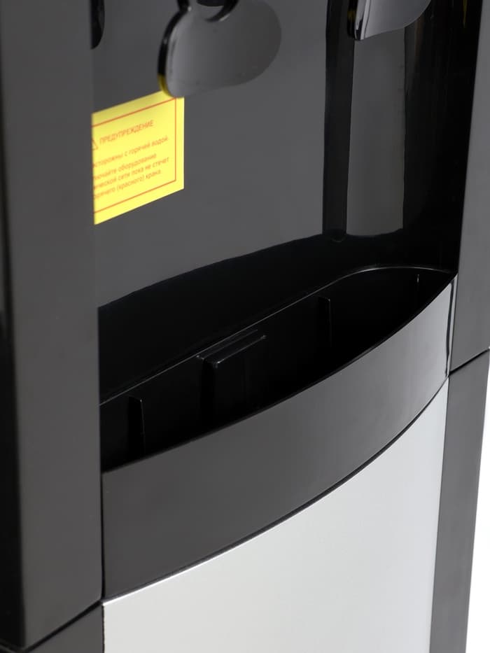 Кулер для воды AquaWork AW 16LDR, 700 Вт, нагрев, охлаждение до 12º С, 2 крана, серебристо-чёрный