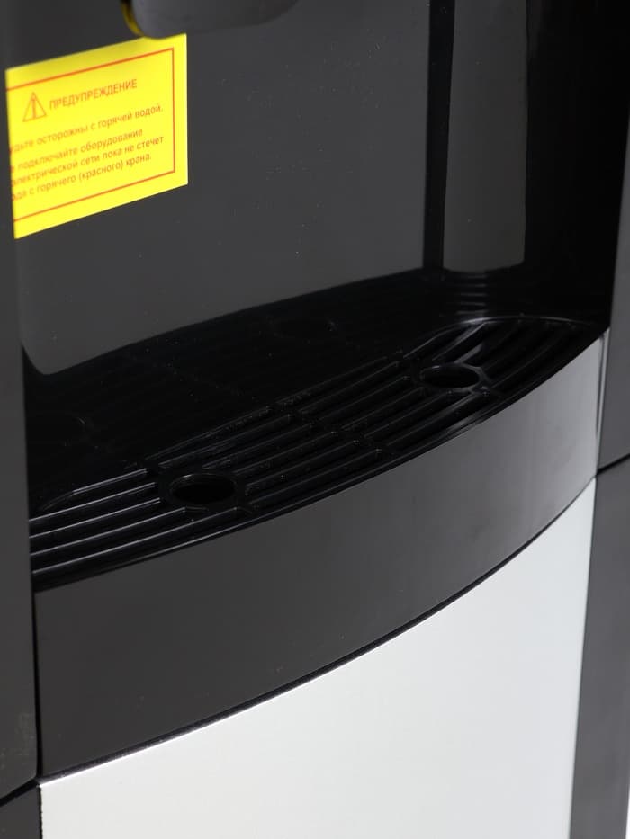 Кулер для воды AquaWork AW 16LDR, 700 Вт, нагрев, охлаждение до 12º С, 2 крана, серебристо-чёрный