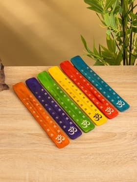 Подставка под благовония «Ом», 25.5 см, дерево, МИКС