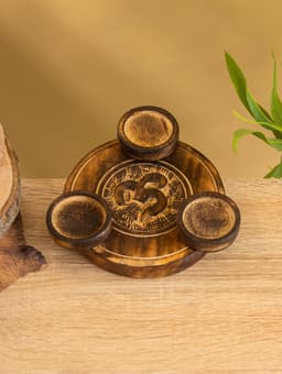 Подставка под благовония «Ом», 16.5 см, дерево