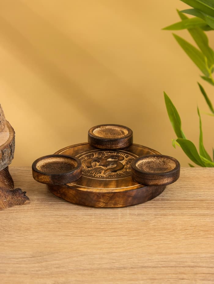 Подставка под благовония «Ом», 16.5 см, дерево