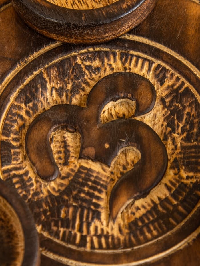 Подставка под благовония «Ом», 16.5 см, дерево