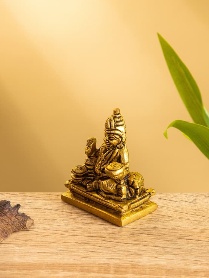 Сувенир «Лакшми», 4.5×2.5×5.5 см, латунь