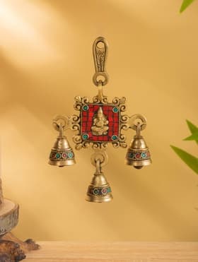 Сувенир подвеска «Ганеша», 18.5×11 см, латунь