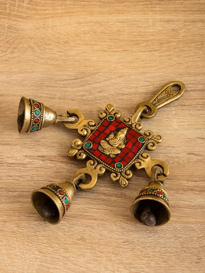 Сувенир подвеска «Ганеша», 18.5×11 см, латунь