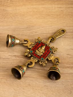 Сувенир подвеска «Ганеша», 18.5×11 см, латунь